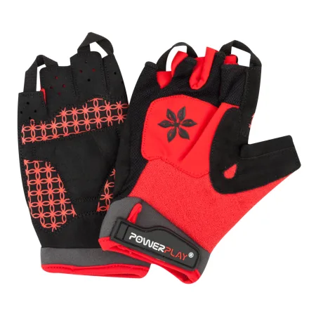 Велоперчатки женские PowerPlay 5284 A красные - XS