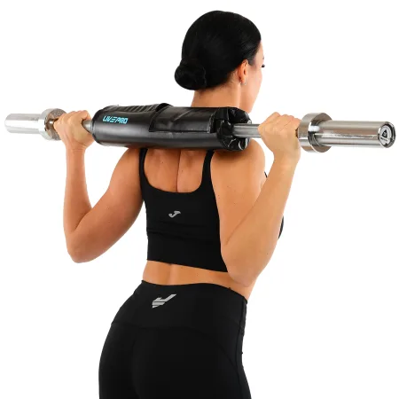 Накладка на гриф штанги пом'якшувальна LiveUp чорний LP8713