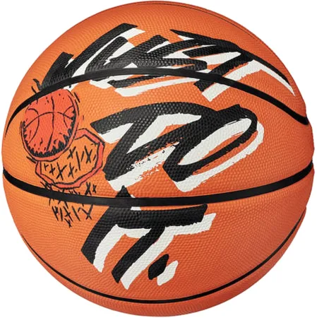 М'яч баскетбольний Nike Everyday Playground 8P GRAPHIC DEFLATED AMBER/WHITE/BLACK/BLACK розмір 5 (оригінал)