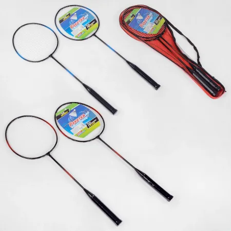 Бадмінтон TK Sport С40174, 2 кольори, 2 ракетки в чохлі червоний