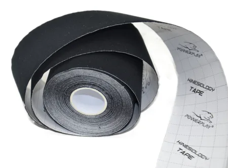 Kinesiology Tape PowerPlay 4315 Black 5 cm*5 m