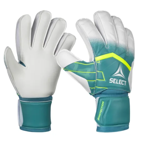 Воротарські рукавички Select Goalkeeper Gloves 04 Protection V26 дитячі зелено-білі