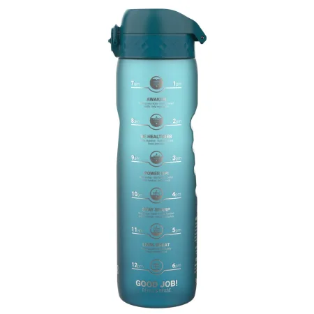 Пляшка для води ION8 1000 мл. BPA Free Times To Drink (ЕКО пляшка) BPA Free Teal & Blue