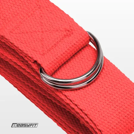 Ремінь для йоги EasyFit червоний