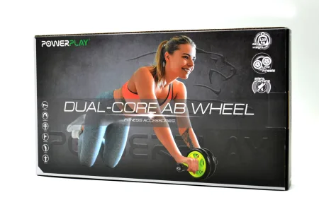Колесо для преса подвійне PowerPlay 4327 Dual-Core Ab Wheel Чорно-червоне