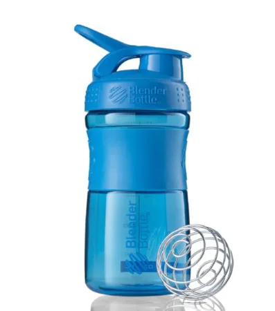 Шейкер спортивний пляшка BlenderBottle SportMixer Flip 590 мл Cyan оригінальний