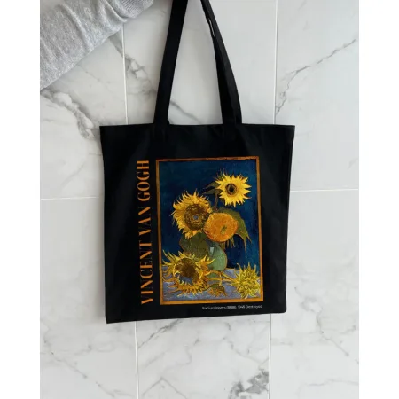 Екошопер BookOpt BK4096 Van Gogh Six Sunflowers чорний