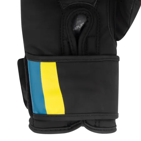 Боксерські рукавиці PowerPlay 3021 Ukraine чорні 10 унцій
