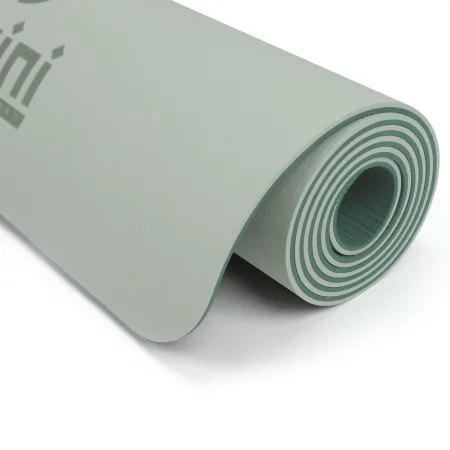 Килимок для фітнесу та йоги Sport TPE+TC 6 мм - зелений