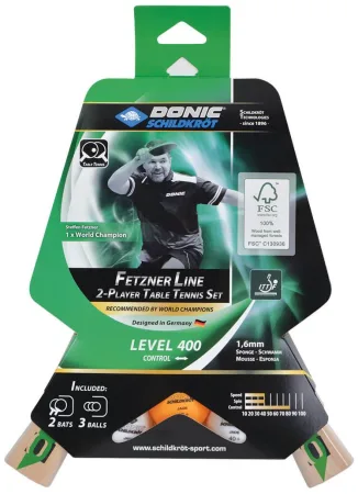 Набір ракетки для настільного тенісу Donic Fetzner 400 FSC 2-player set (оригінал)