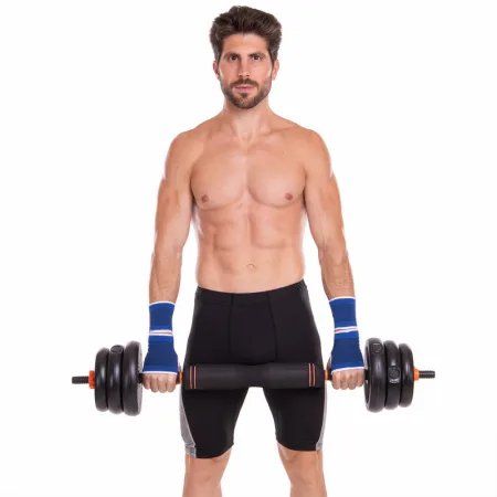 Набір трансформер гантелі гиря штанга упори 6в1 FED 30 кг чорний