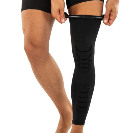 Наколінник-панчоха баскетбольний компресійний із захисними накладками рамер 1 шт XL
