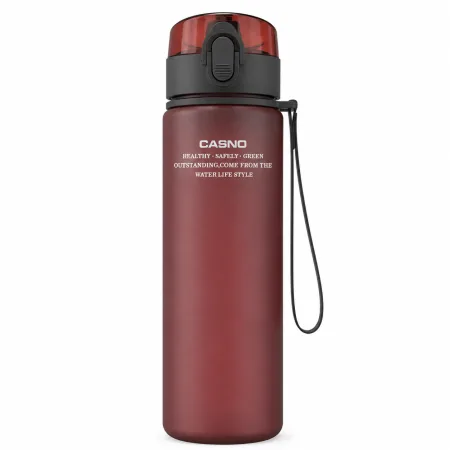 CASNO water bottle 560 ml with matte coating red