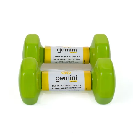 Гантелі Sport для фітнесу з вініловим покриттям 2 шт по 2,0 кг GSD-2.0GREEN