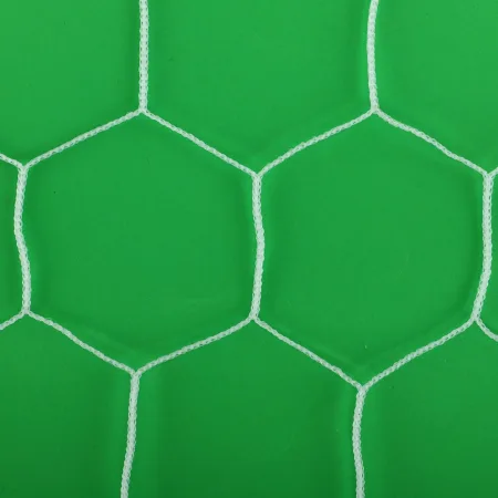 Football Goal Net Set of 2 pcs 7.32×2.44×1.5 m White