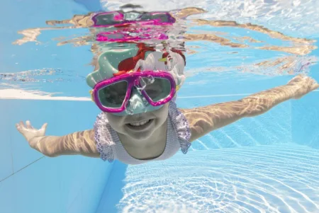 Маска для плавання BESTWAY 3+ 22064 Рожевий