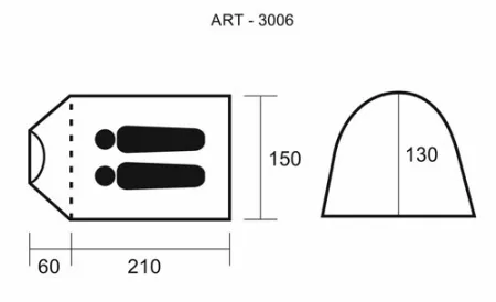 Палатка 2-местная GreenCamp