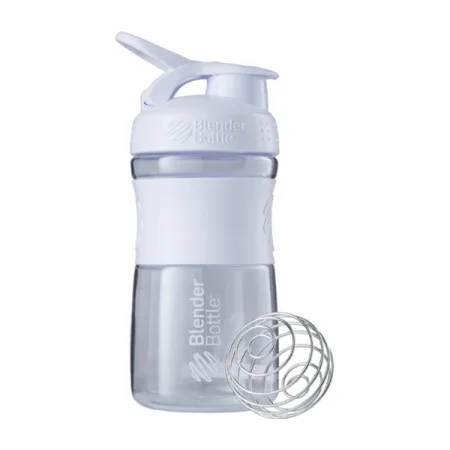 Blender Bottle SportMixer - 590 мл прозоро білий