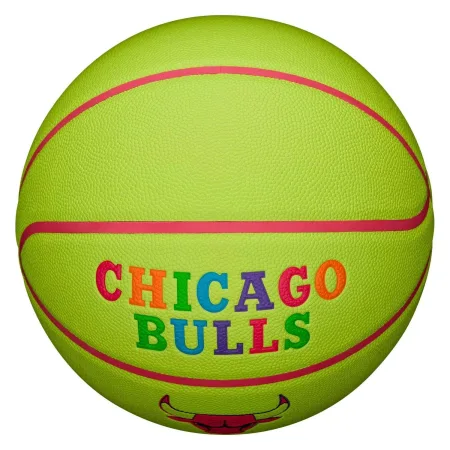 М'яч баскетбольний Wilson NBA TEAM NEON BSKT CHI BULLS розмір 7 WZ4037402 XB7 Оригінал