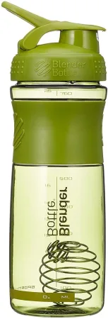 Шейкер спортивний пляшка BlenderBottle SportMixer Flip 820 мл мохово-зелений