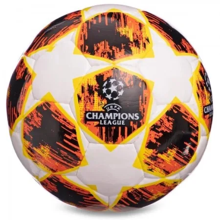 М'яч футбольний CHAMPIONS LEAGUE №5 PU біло-помаранчевий
