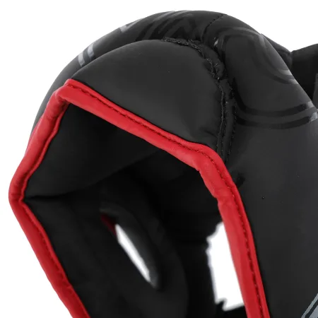 Шолом боксерський з повним захистом PVC TWN Чорно-Червоний M