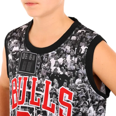 Форма баскетбольна дитяча NBA клуб Chicago Bulls 23 M - чорний білий