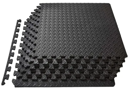 Татамі мат EasyFit SwallowTail 4 шт (60х60х1 см) пазл хвіст ластівки з бортиком