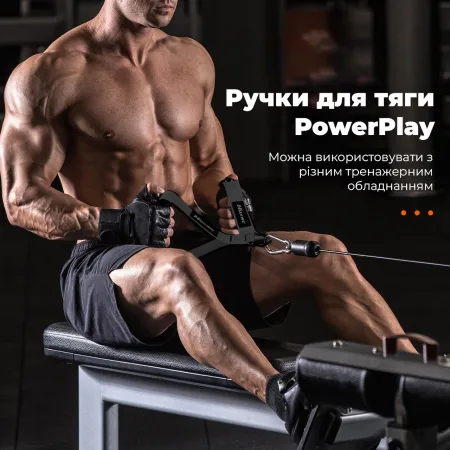 Ручки для тяги PowerPlay PP_4410 з карабінами 2 шт.