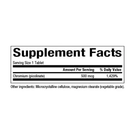 Chromium Picolinate 500 мкг - 90 таблеток
