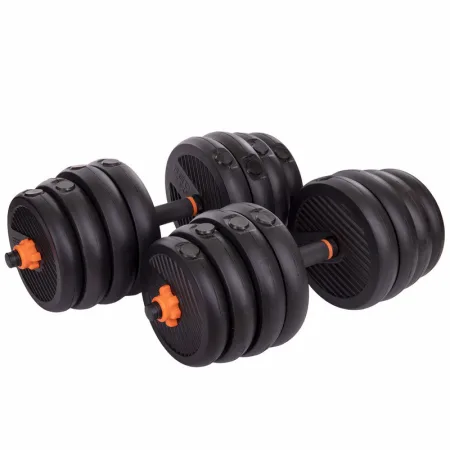 Набір трансформер гантелі гиря штанга упори 6в1 FED 30 кг чорний