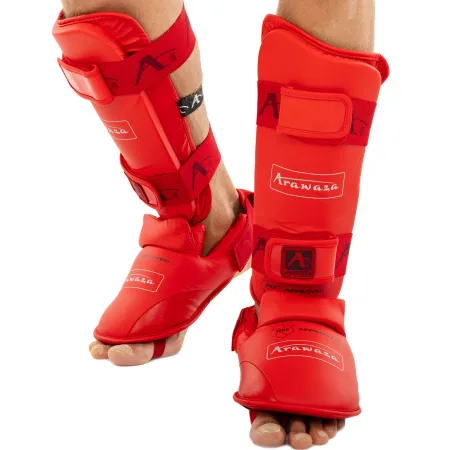 Захист гомілки та стопи для карате Arawaza R Replica Червоний - XL