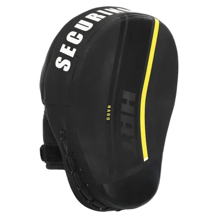 Лапа Вигнута для боксу та єдиноборств HARD TOUCH 19x5x25 см 2 шт - 23 см - Чорний, Жовтий