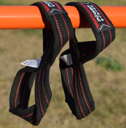 Лямки для тяги вісмірка Power System PS-3405 Figure 8 чорний/червоний L/XL