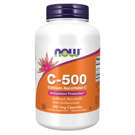 C-500 Ascorbate 250 вегетаріанських капсул (уценка)