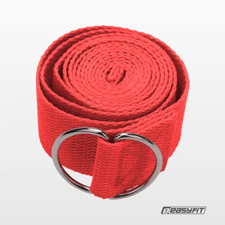 Ремінь для йоги EasyFit червоний