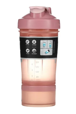 Шейкер спортивний BlenderBottle ProStak 650 мл с 2-мя контейнерами Rose_Pink