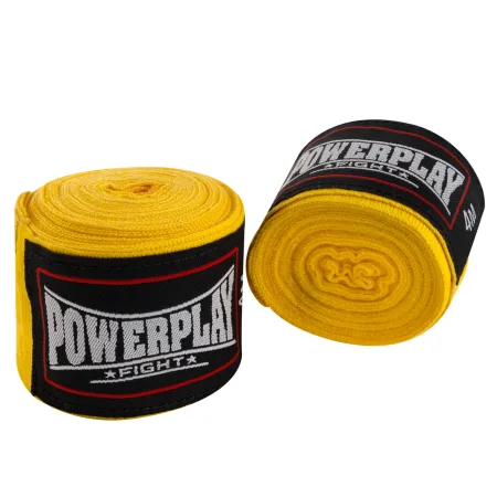 Бинти для боксу PowerPlay 3046 Жовті 4,5 м