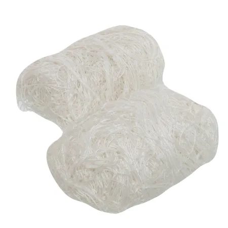 Сітка на ворота футбольні в комплекті з 2 штук 7.5х2.5х1.48х2,5 м 2 шт білий