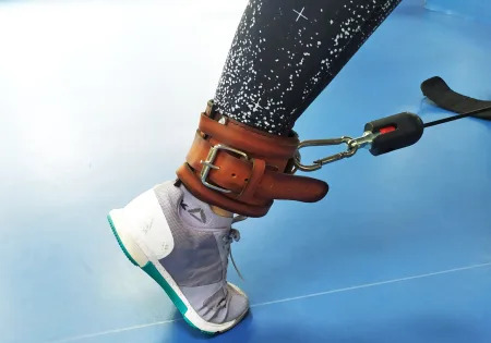 EasyFit F8 Brown Leather Cable Machine Cuff