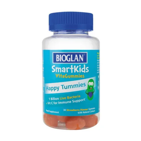 Smartkids Happy Tummies - 30 жуйок, полуниця