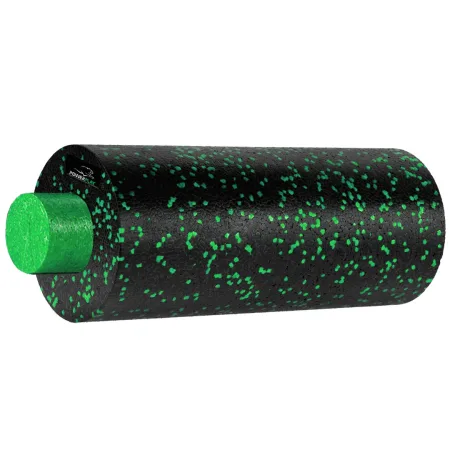 Масажний ролик (роллер) гладкий PowerPlay PP-4348 2 in 1 EPP Foam Roller чорно/зелений 33x14 см