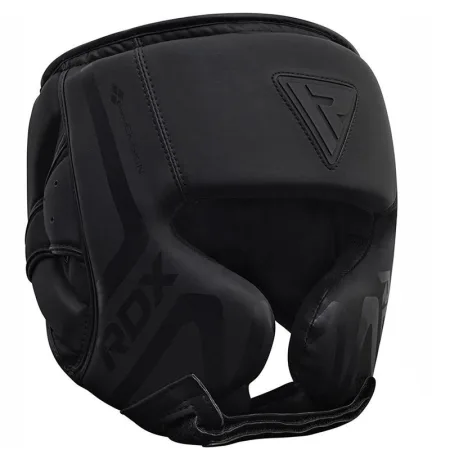Боксерський шолом RDX T15 Noir Cheek Protector Matte Black XL