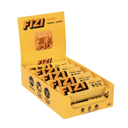 KETO Protein Bar - 10x45 г банан + горіхи