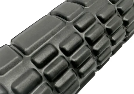 Масажний ролер EasyFit Solid Grid Roller Mini 30 см чорний