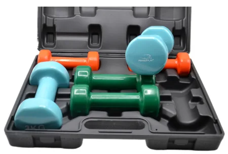 Набір гантелей в кейсі 12 кг. PowerPlay 4118 Fitness Dumbells 2 шт.*1 кг. 2 шт.*2 кг. 2 шт.* - 3 кг.
