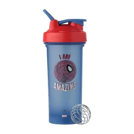 Blender Bottle Classic Loop Pro Spider Man - 820 мл, синій/червоний