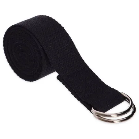 Ремінь для йоги PowerPlay PP_4409 183*3,8 см. чорний