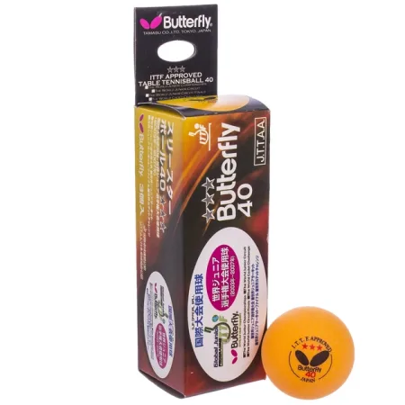 Кульки для настільного тенісу Butterfly 3*star (3 шт)