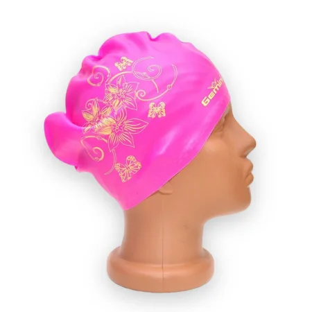 Шапочка для довгого волосся рожевий